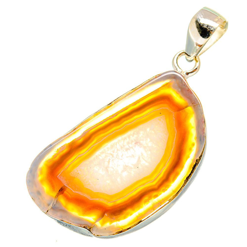 Botswana Agate Pendants handcrafted by Anasilvercos - PD8404