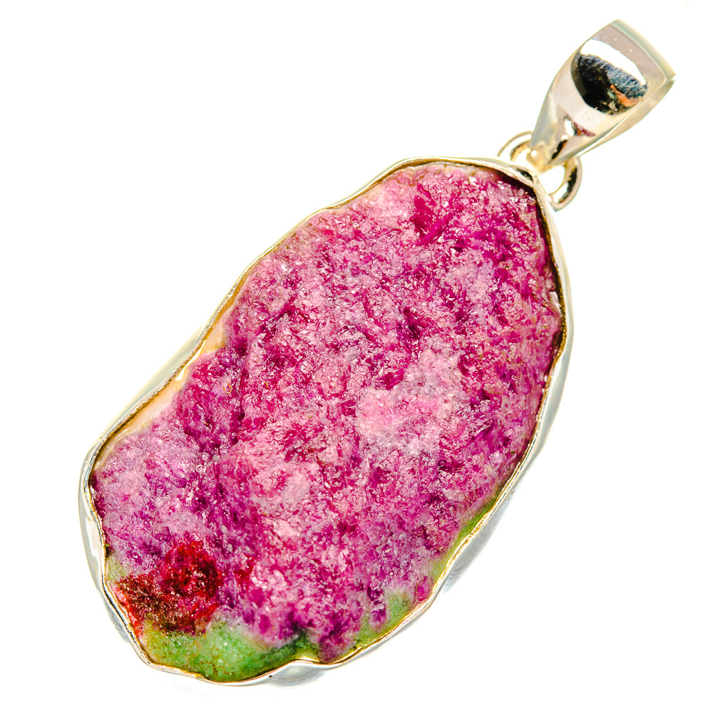 Ruby Zoisite Pendants handcrafted by Anasilvercos - PD8408