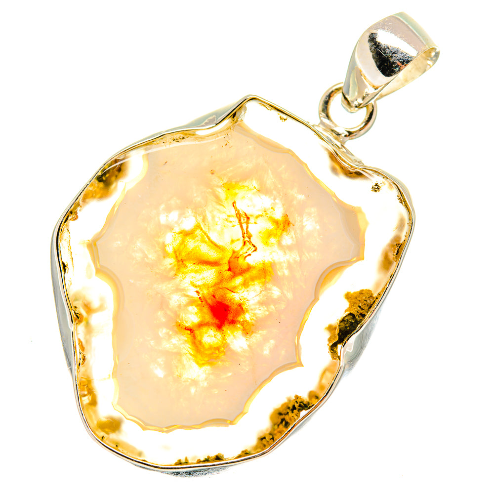 Geode Slice Pendants handcrafted by Anasilvercos - PD8452