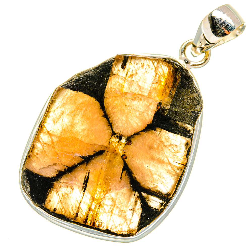 Chiastolite Pendants handcrafted by Anasilvercos - PD8475