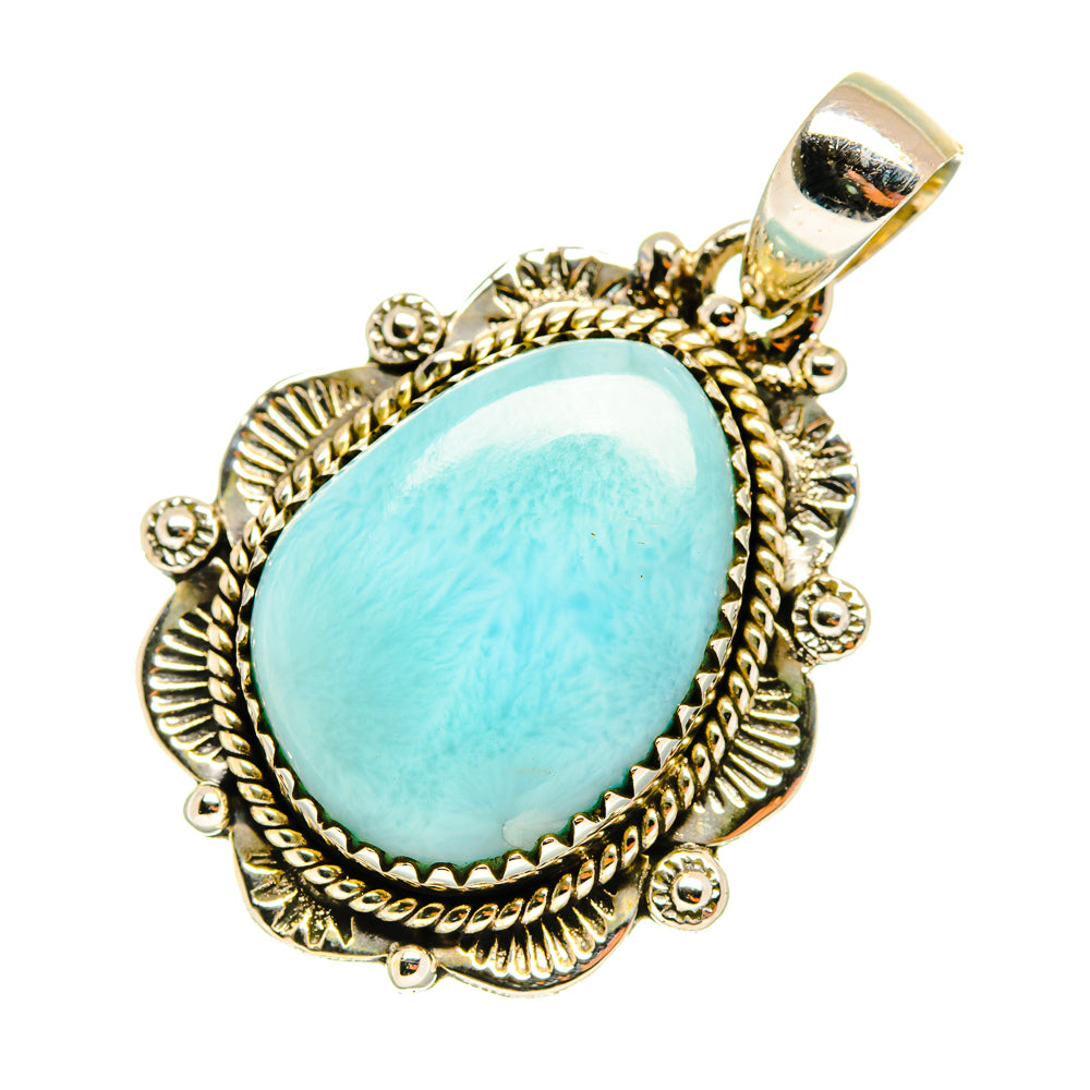 Larimar Pendants handcrafted by Anasilvercos - PD8478