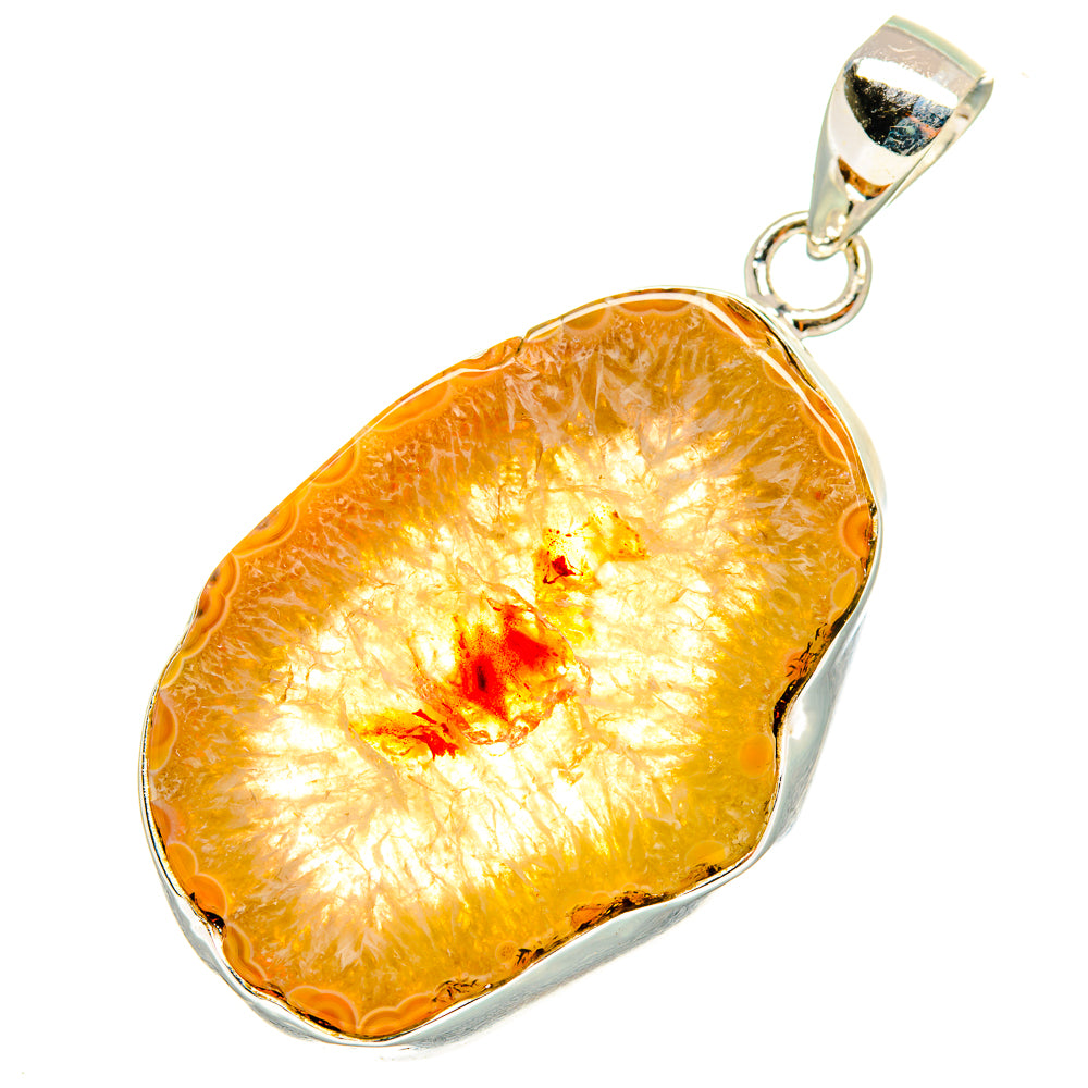 Geode Slice Pendants handcrafted by Anasilvercos - PD8502