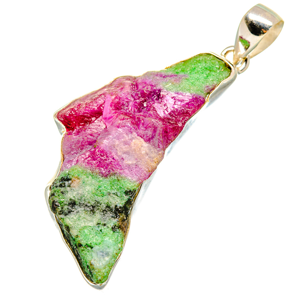 Ruby Zoisite Pendants handcrafted by Anasilvercos - PD8504