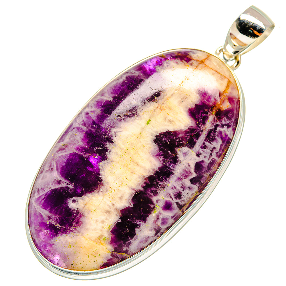 Chevron Amethyst Pendants handcrafted by Anasilvercos - PD8521