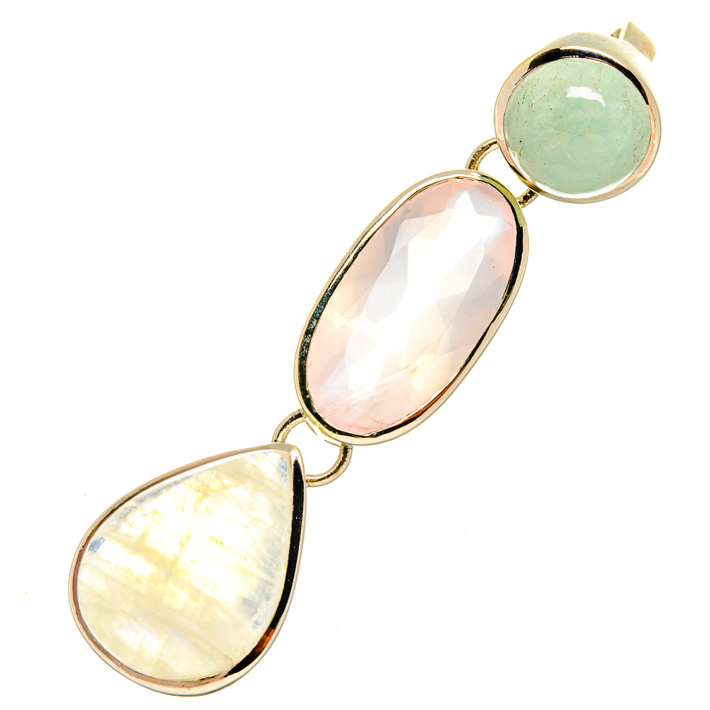 Rainbow Moonstone Pendants handcrafted by Anasilvercos - PD8526