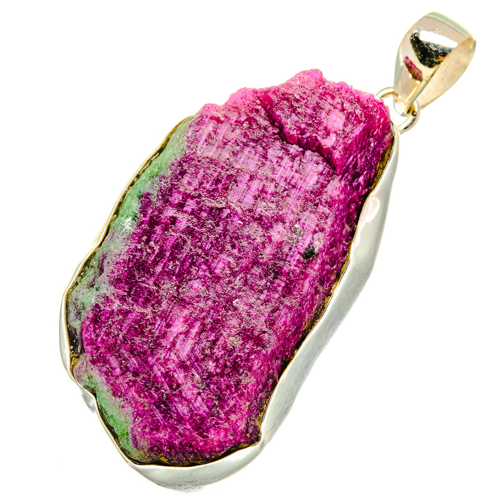 Ruby Zoisite Pendants handcrafted by Anasilvercos - PD8531