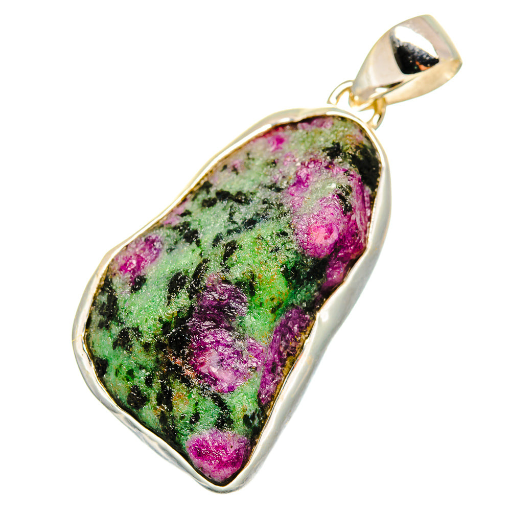 Ruby Zoisite Pendants handcrafted by Anasilvercos - PD8548
