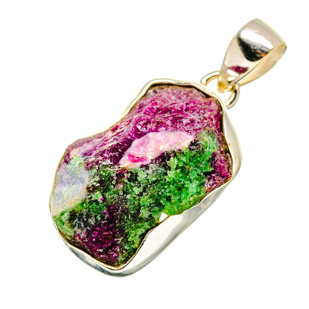 Ruby Zoisite Pendants handcrafted by Anasilvercos - PD8552