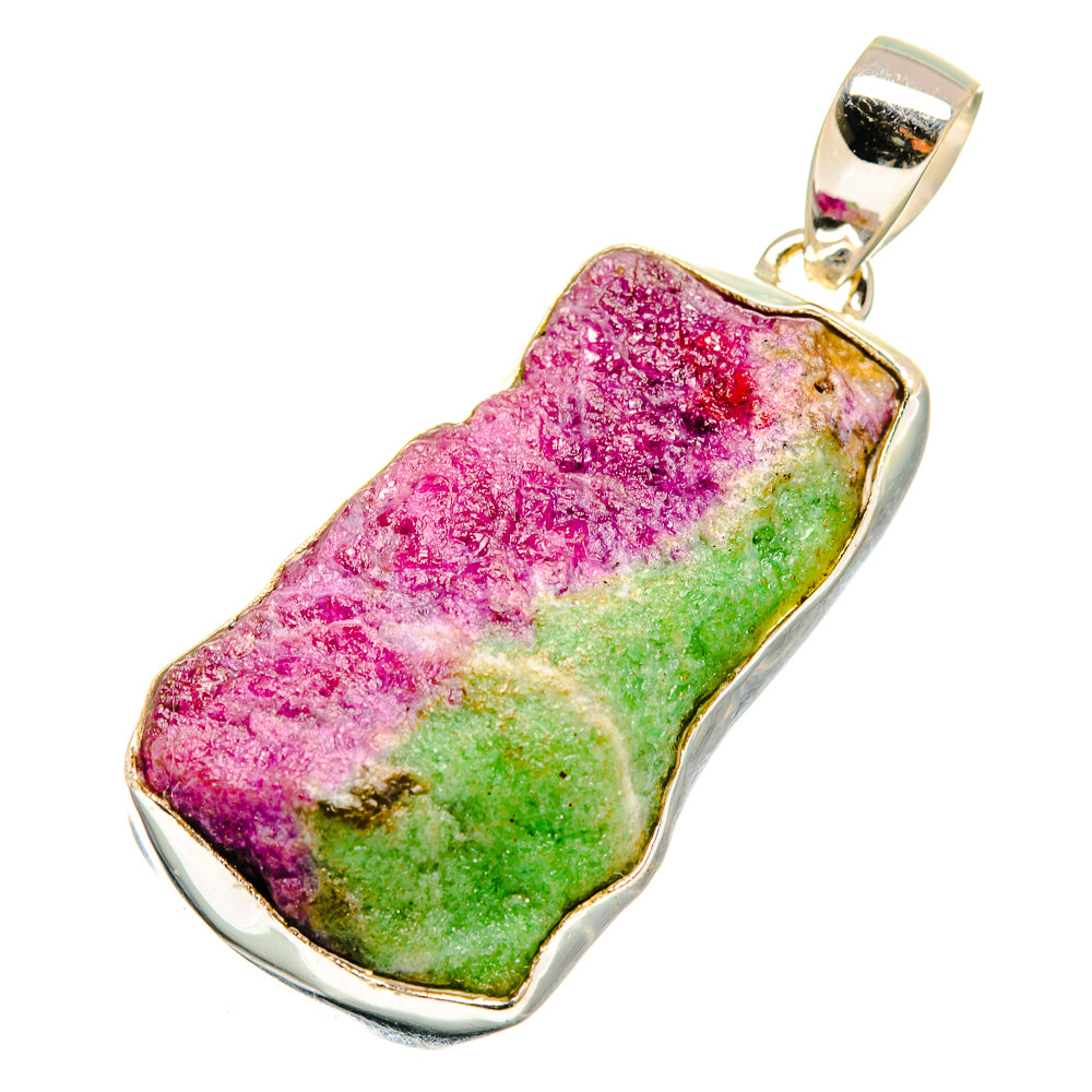 Ruby Zoisite Pendants handcrafted by Anasilvercos - PD8561