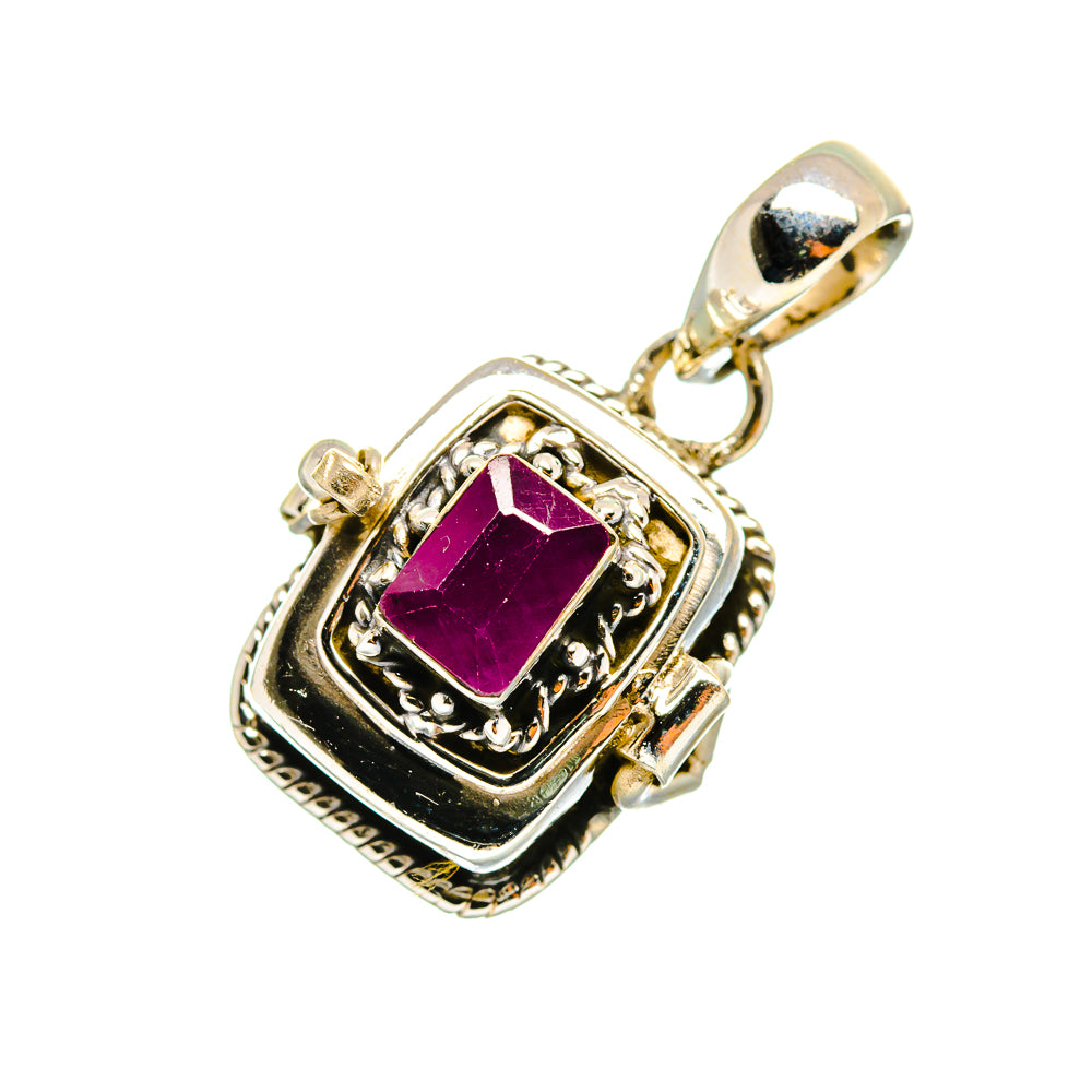 Ruby Pendants handcrafted by Anasilvercos - PD8582