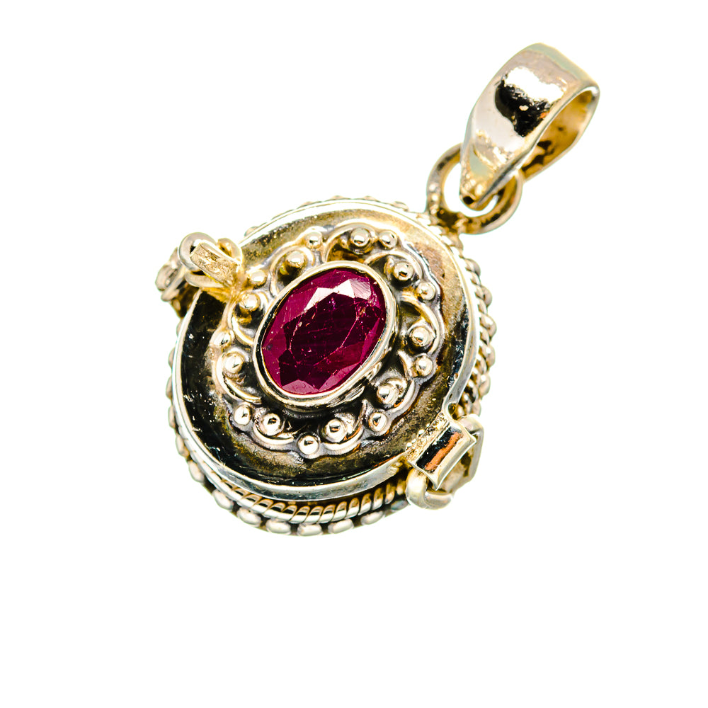 Ruby Pendants handcrafted by Anasilvercos - PD8590