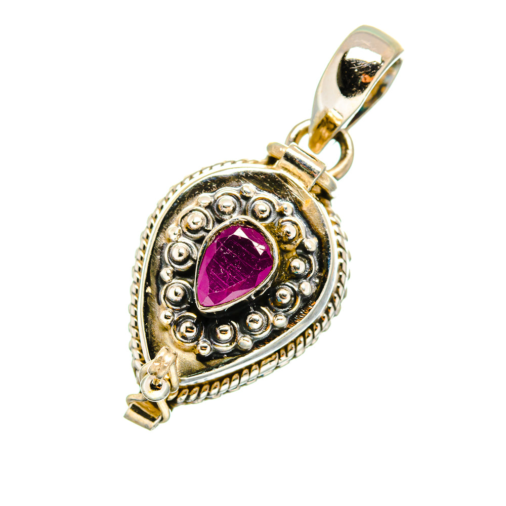 Ruby Pendants handcrafted by Anasilvercos - PD8593