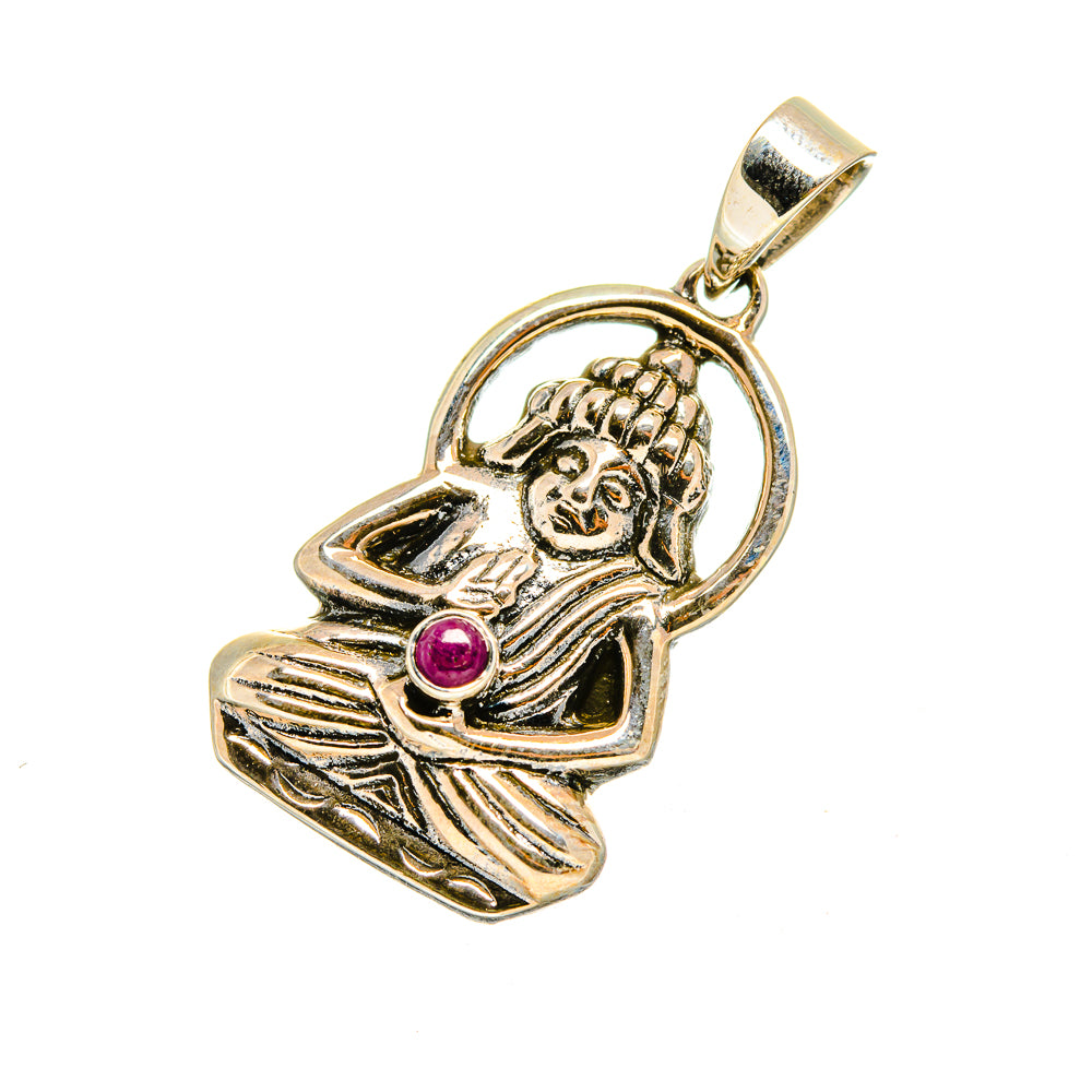 Ruby Pendants handcrafted by Anasilvercos - PD8599