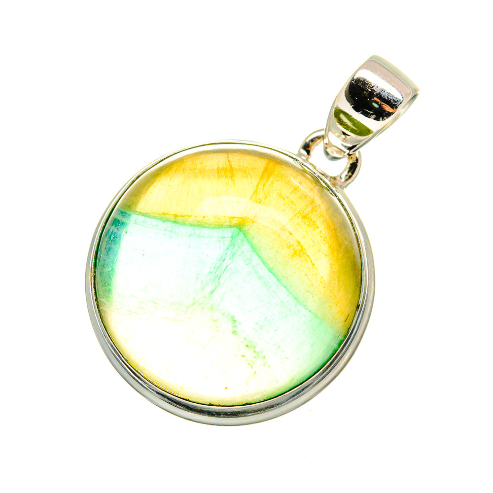 Green Fluorite Pendants handcrafted by Anasilvercos - PD8603