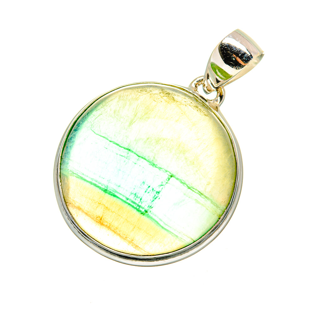 Green Fluorite Pendants handcrafted by Anasilvercos - PD8604