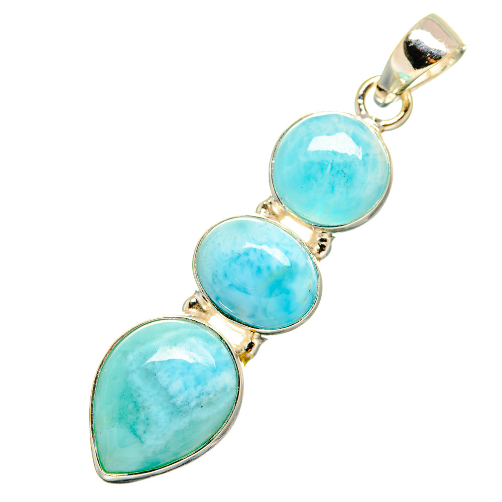 Larimar Pendants handcrafted by Anasilvercos - PD8619
