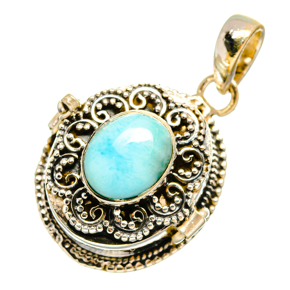 Larimar Pendants handcrafted by Anasilvercos - PD8636