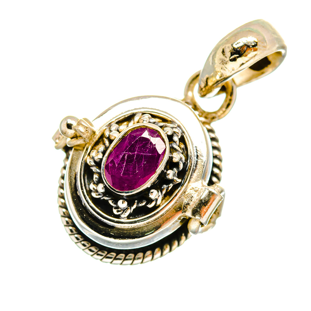 Ruby Pendants handcrafted by Anasilvercos - PD8643