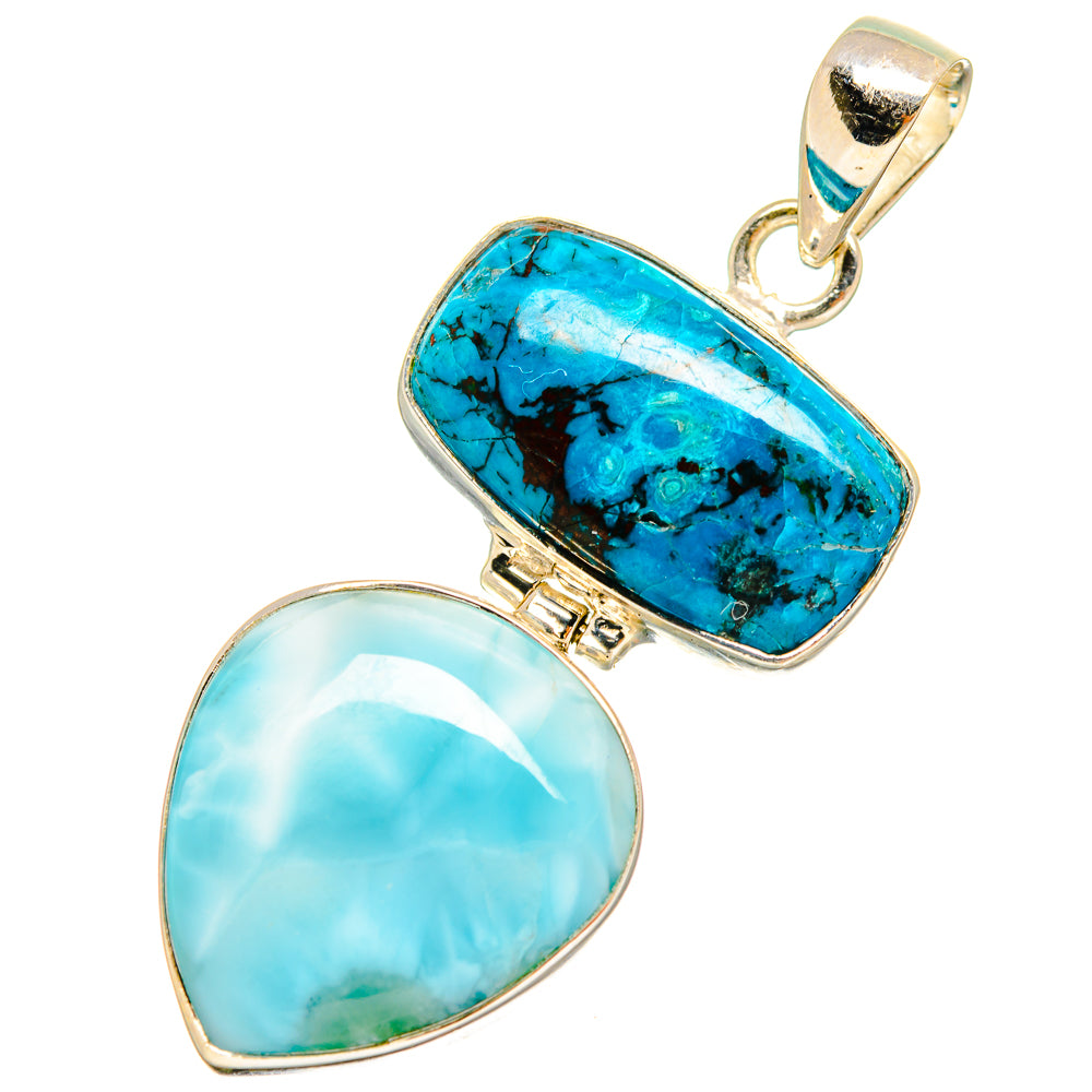 Larimar Pendants handcrafted by Anasilvercos - PD8652