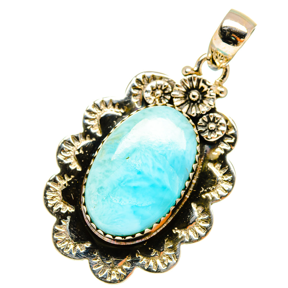 Larimar Pendants handcrafted by Anasilvercos - PD8654