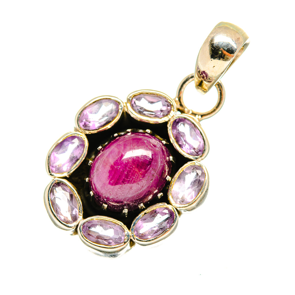 Ruby Pendants handcrafted by Anasilvercos - PD8676