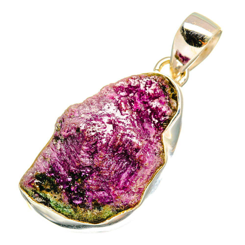Ruby Zoisite Pendants handcrafted by Anasilvercos - PD8689