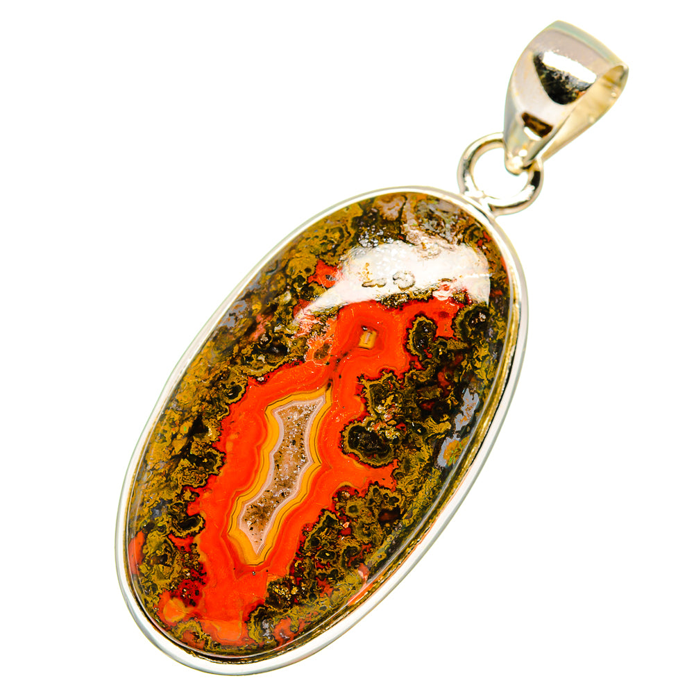Moroccan Agate Pendants handcrafted by Anasilvercos - PD8714
