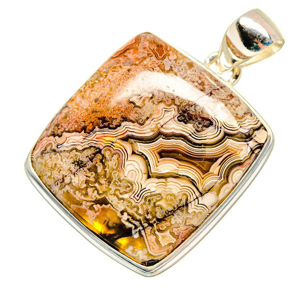 Laguna Lace Agate Pendants handcrafted by Anasilvercos - PD8717