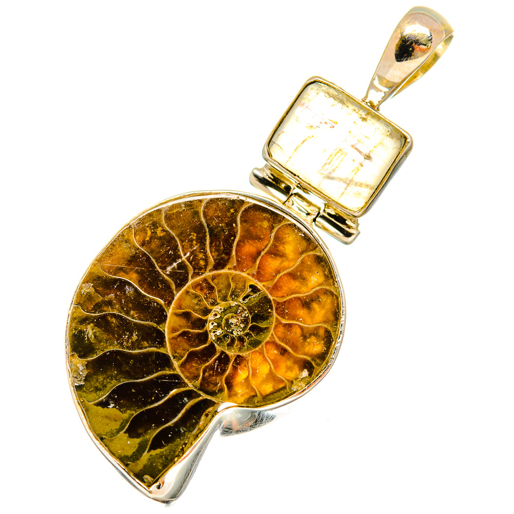 Ammonite Fossil Pendants handcrafted by Anasilvercos - PD8734
