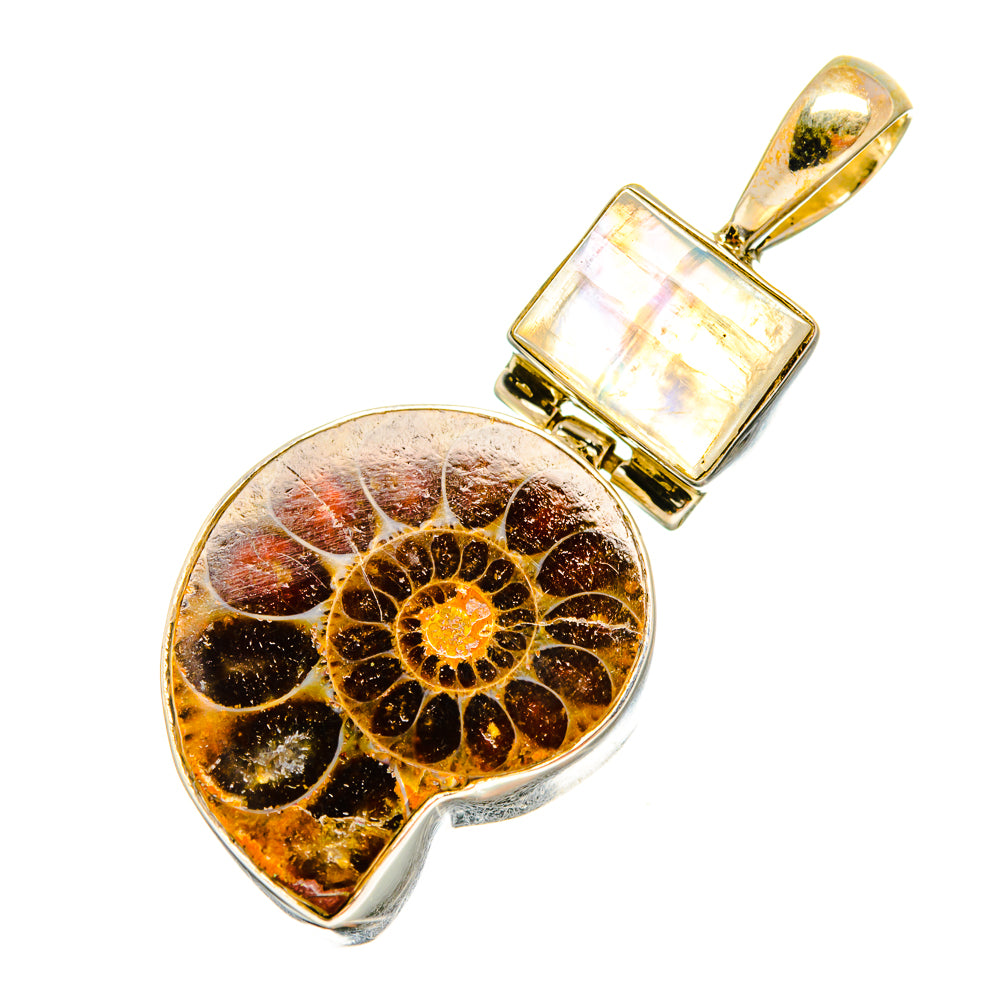 Ammonite Fossil Pendants handcrafted by Anasilvercos - PD8736