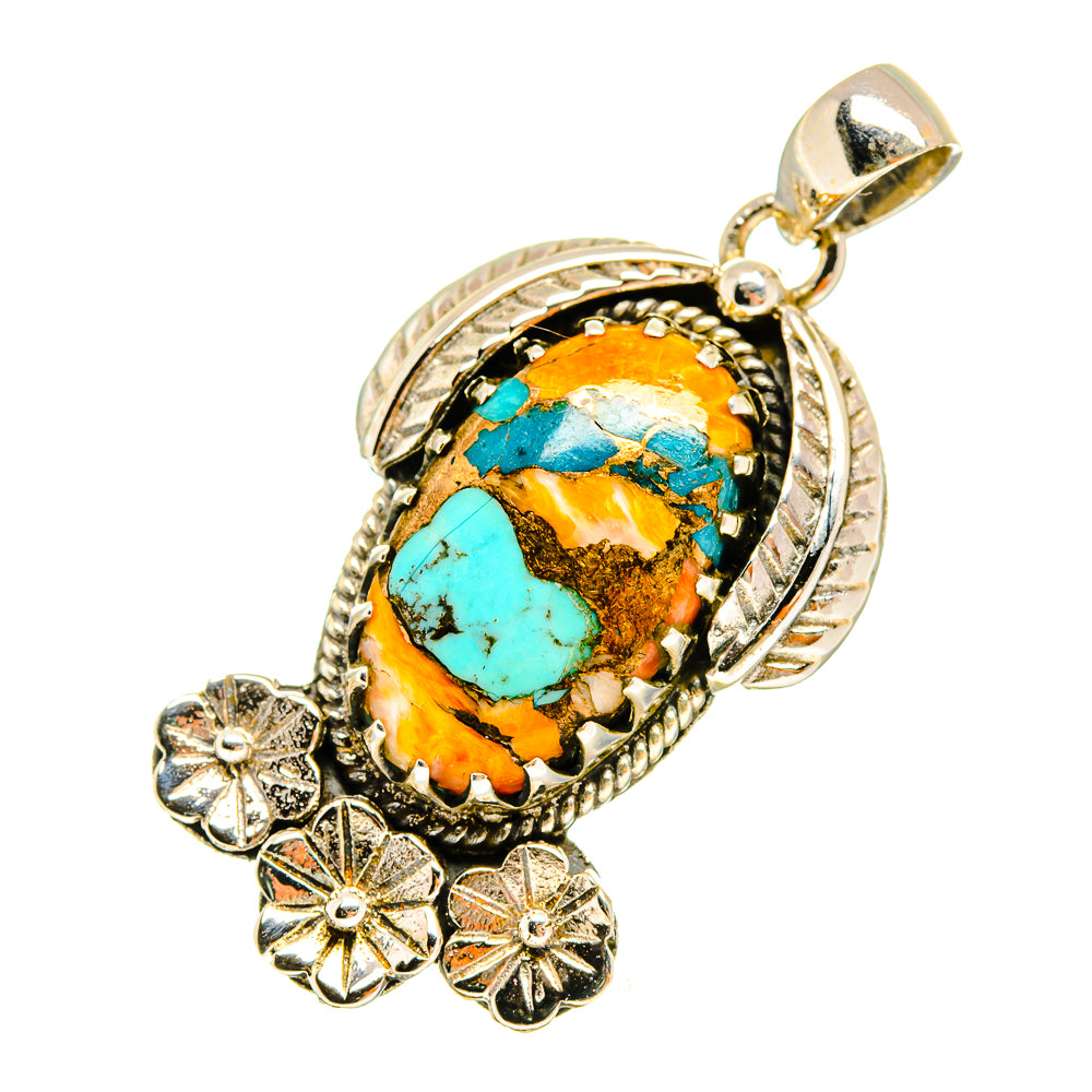 Spiny Oyster Turquoise Pendants handcrafted by Anasilvercos - PD8739