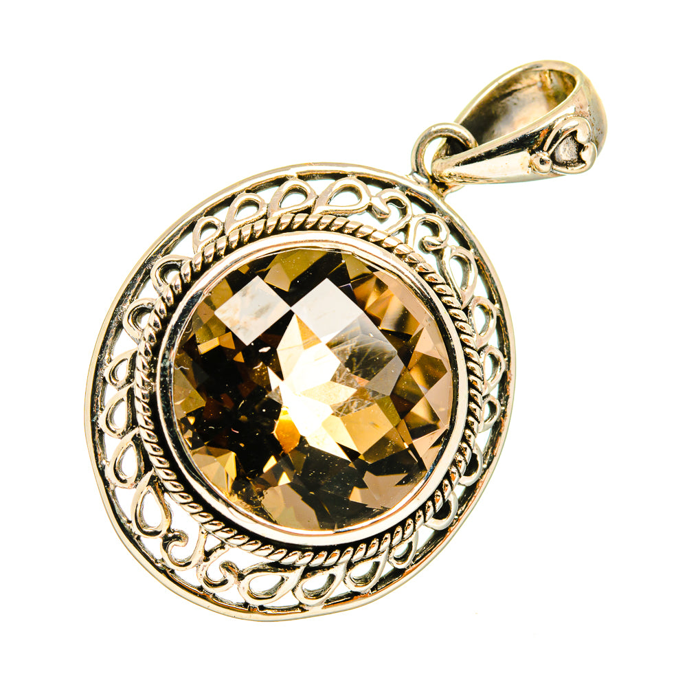 Smoky Quartz Pendants handcrafted by Anasilvercos - PD8746