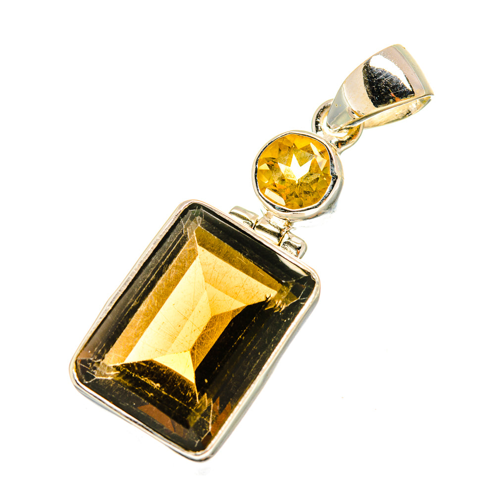 Smoky Quartz Pendants handcrafted by Anasilvercos - PD8748
