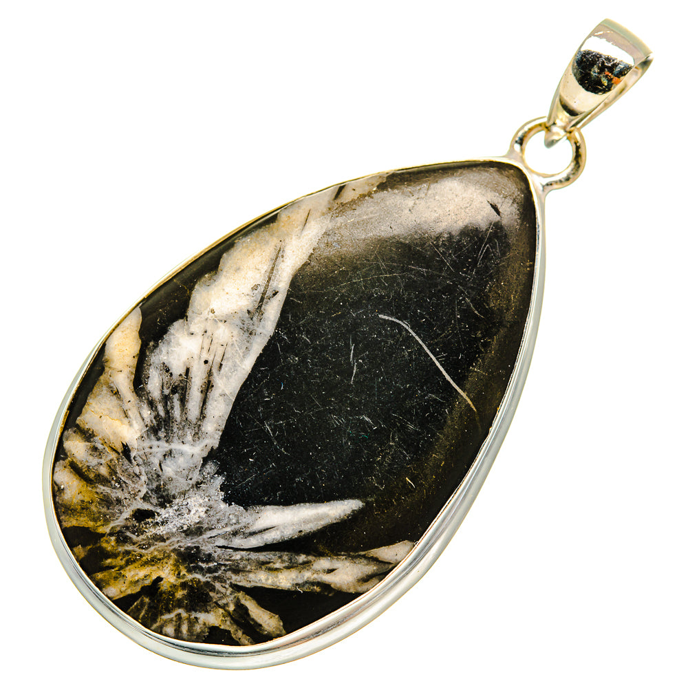 Chrysanthemum Stone Pendants handcrafted by Anasilvercos - PD8764