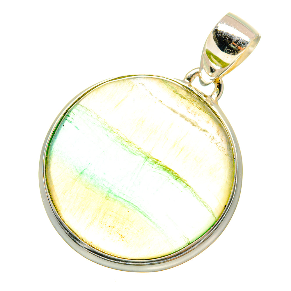 Green Fluorite Pendants handcrafted by Anasilvercos - PD8778
