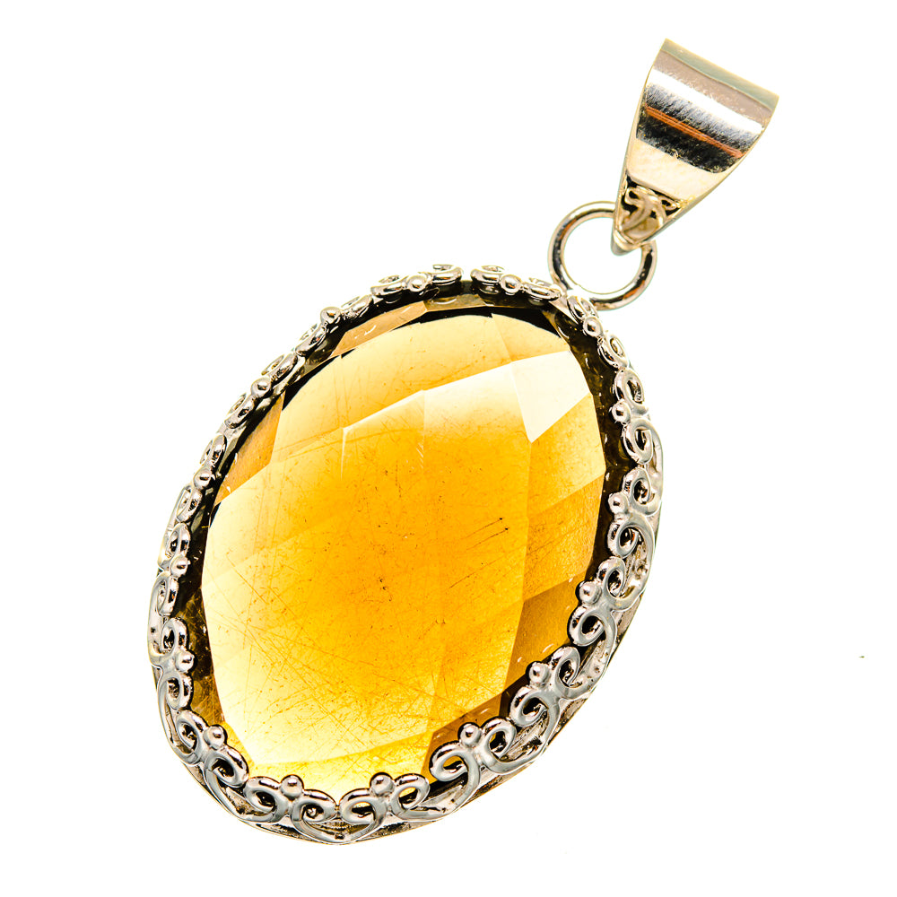 Smoky Quartz Pendants handcrafted by Anasilvercos - PD8808
