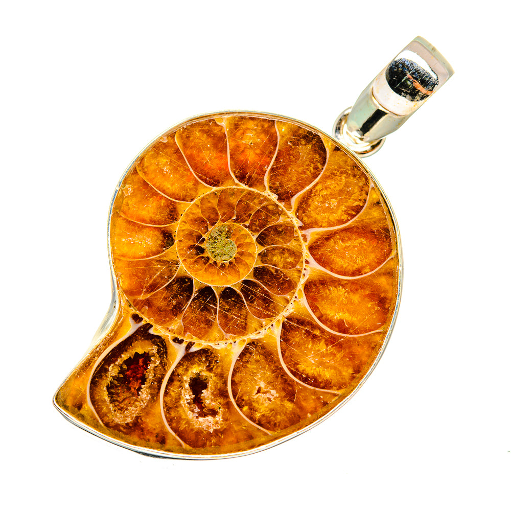 Ammonite Fossil Pendants handcrafted by Anasilvercos - PD8818
