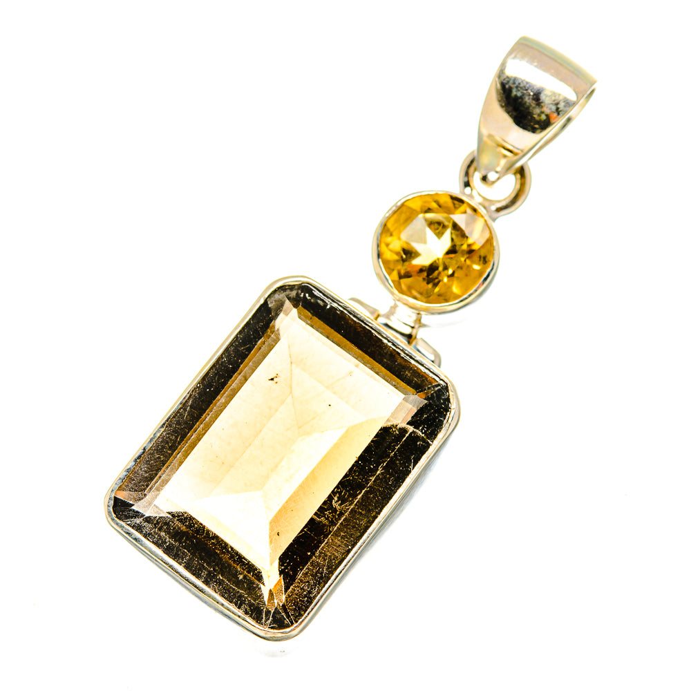 Smoky Quartz Pendants handcrafted by Anasilvercos - PD8827