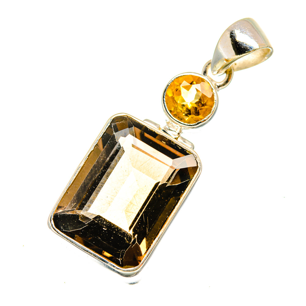 Smoky Quartz Pendants handcrafted by Anasilvercos - PD8828