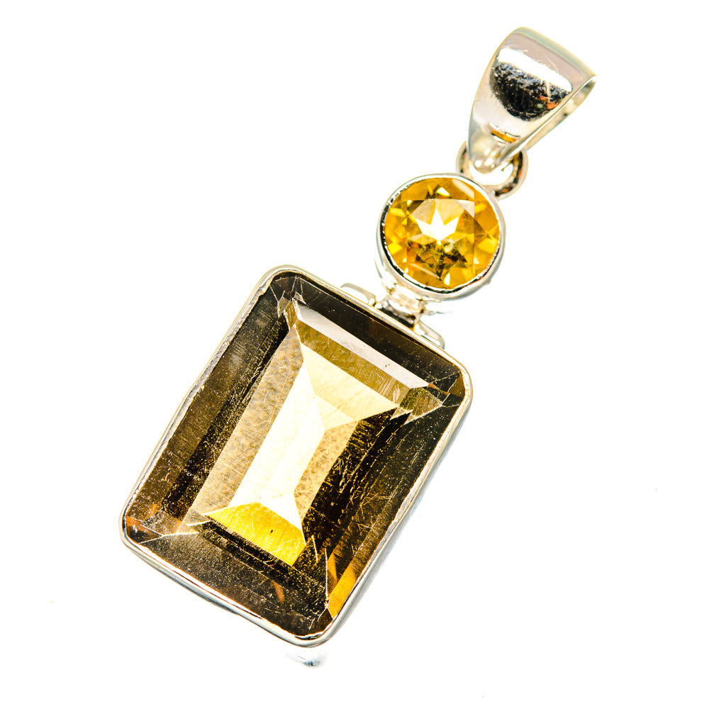 Smoky Quartz Pendants handcrafted by Anasilvercos - PD8829