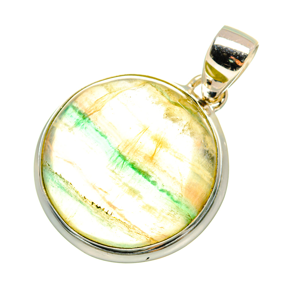 Green Fluorite Pendants handcrafted by Anasilvercos - PD8845