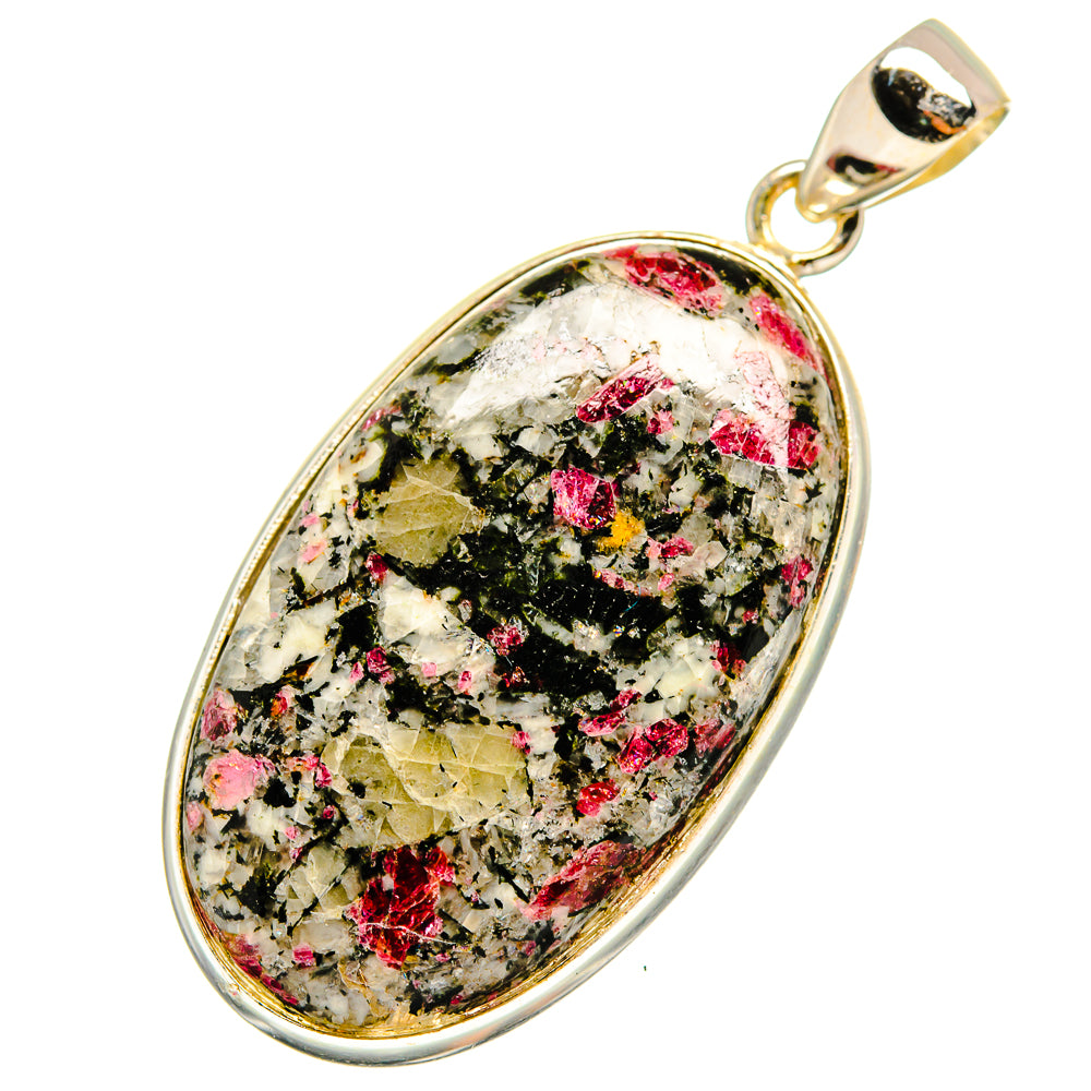 Russian Eudialyte Pendants handcrafted by Anasilvercos - PD8852