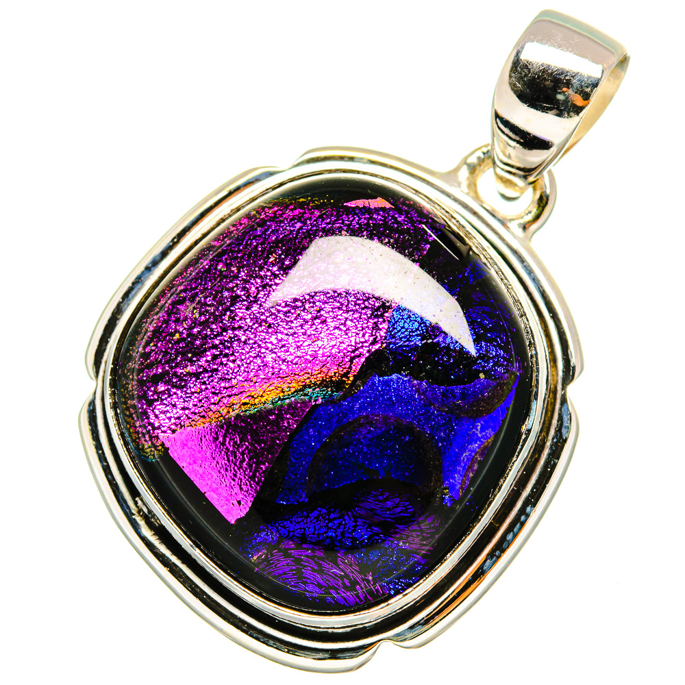 Dichroic Glass Pendants handcrafted by Anasilvercos - PD8864