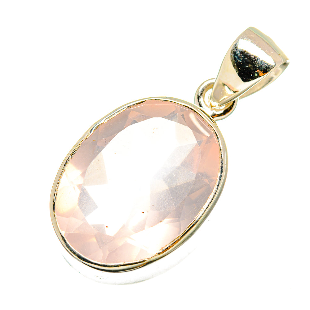 Rose Quartz Pendants handcrafted by Anasilvercos - PD8872