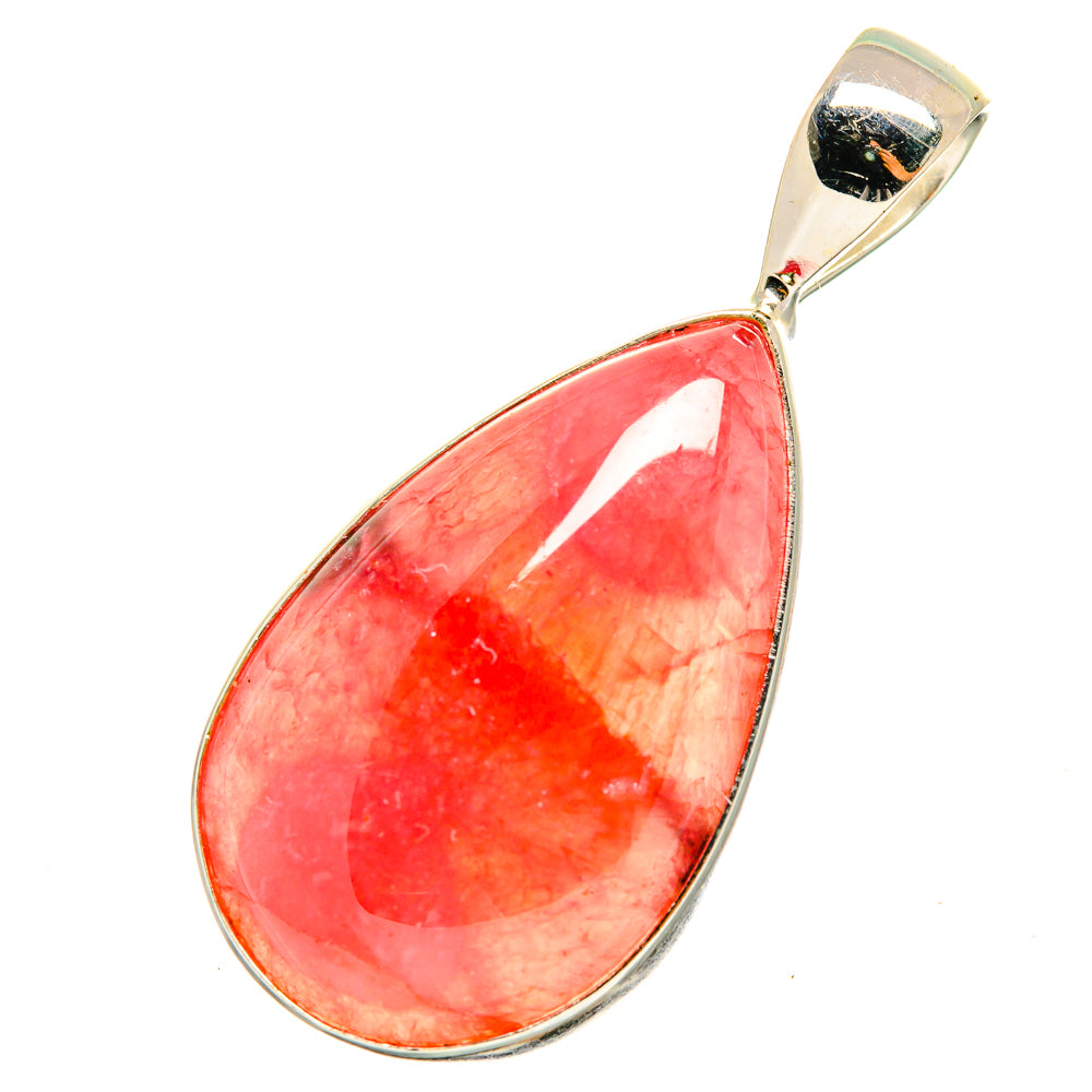 Pink Agate Pendants handcrafted by Anasilvercos - PD8893