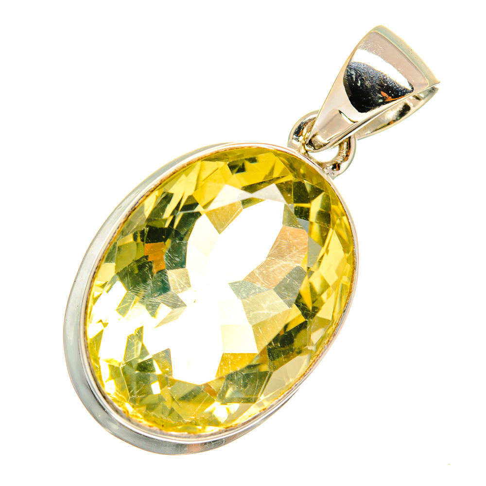 Lemon Quartz Pendants handcrafted by Anasilvercos - PD8896