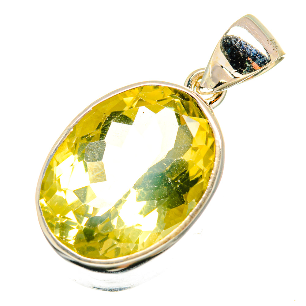 Lemon Quartz Pendants handcrafted by Anasilvercos - PD8897