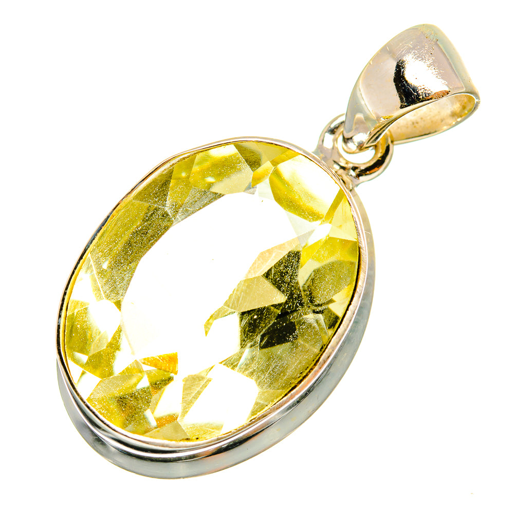 Lemon Quartz Pendants handcrafted by Anasilvercos - PD8898