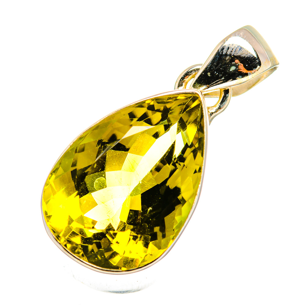 Olive Quartz Pendants handcrafted by Anasilvercos - PD8899
