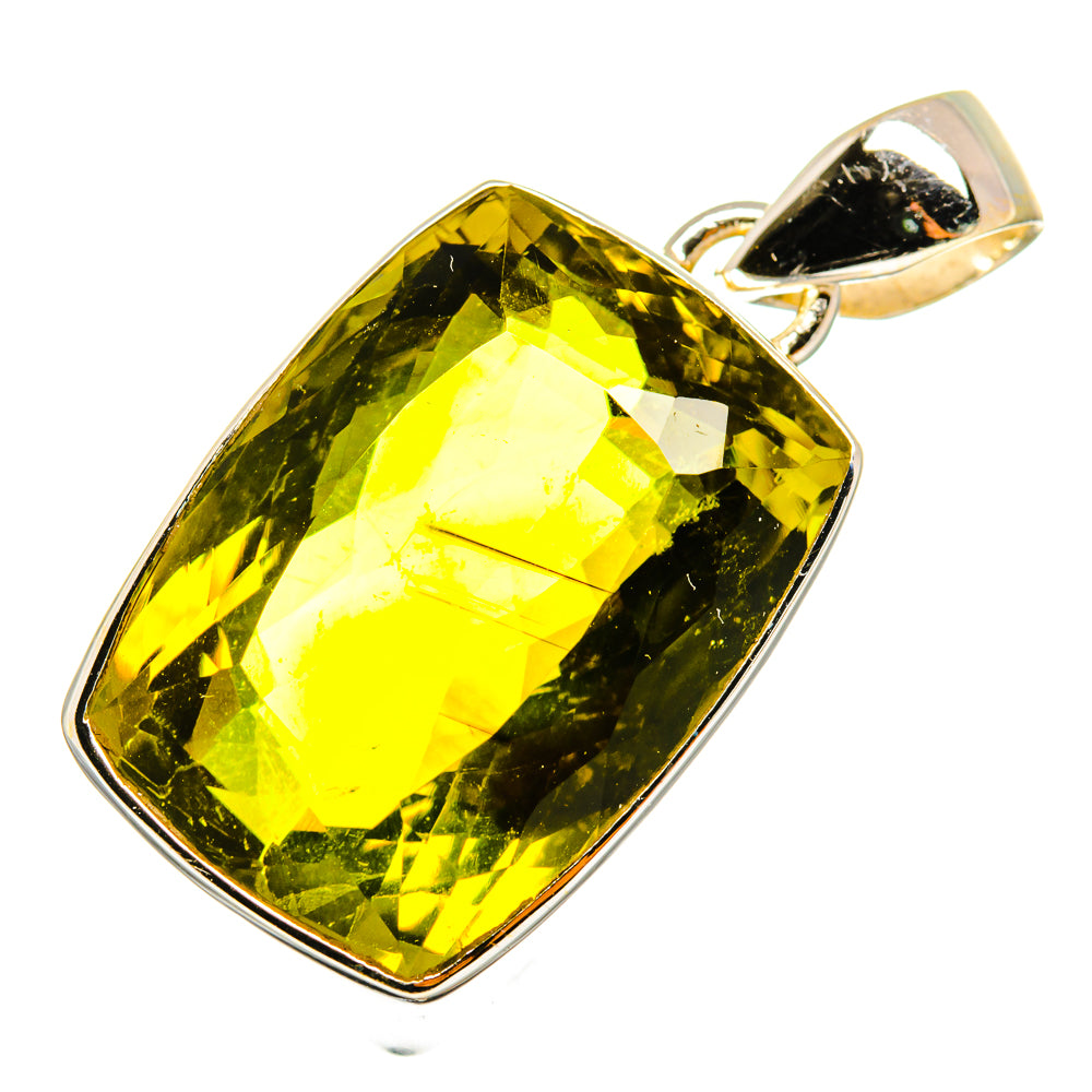 Olive Quartz Pendants handcrafted by Anasilvercos - PD8900